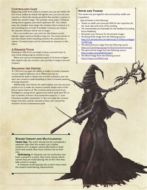 Mastering the Dark Arts: Becoming a Witch in Dungeons and Dragons 5e